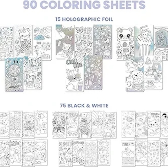 Colorful 3-in-1 Spiral Coloring Notebooks - Picture 4 of 14